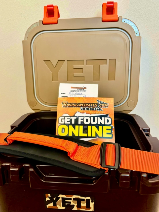 🎉 And The Winner Is... 🎉

Big congrats to Eric from 78 Towing & Recovery Inc for taking home a YETI Roadie 24 Cooler in limited edition Wetlands Camo from our raffle at this year’s Florida Tow Show!

Huge thanks to everyone who came by the booth to Spin and Win, chat for a minute, & meet our team. We appreciate you all and loved catching up with so many familiar faces (plus a bunch of new ones)! 🧡

We’ll see you at the next show!

#GetHookedUp #TowingWebsites #towing #TowLife #YETI